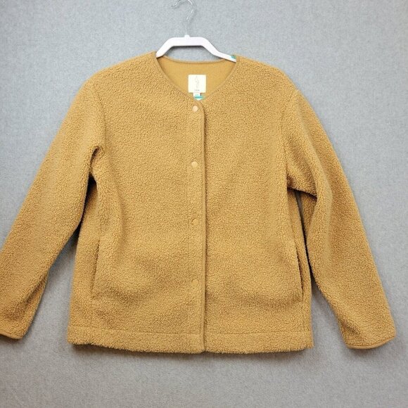 Joie Jacket Womens Small Teddy Coat Cozy Sherpa Camel Tan - Picture 1 of 15